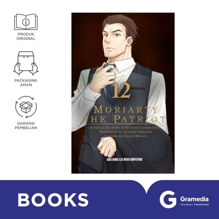 Gramedia MKG - Komik Moriarty The Patriot 12 - Miyoshi Hikaru