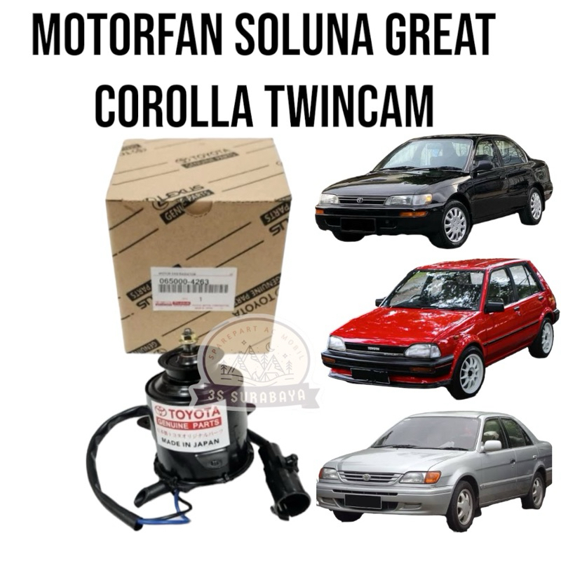 Motorfan Soluna Corolla Twincam Ac Mobil (Baru/New) Motor Fan