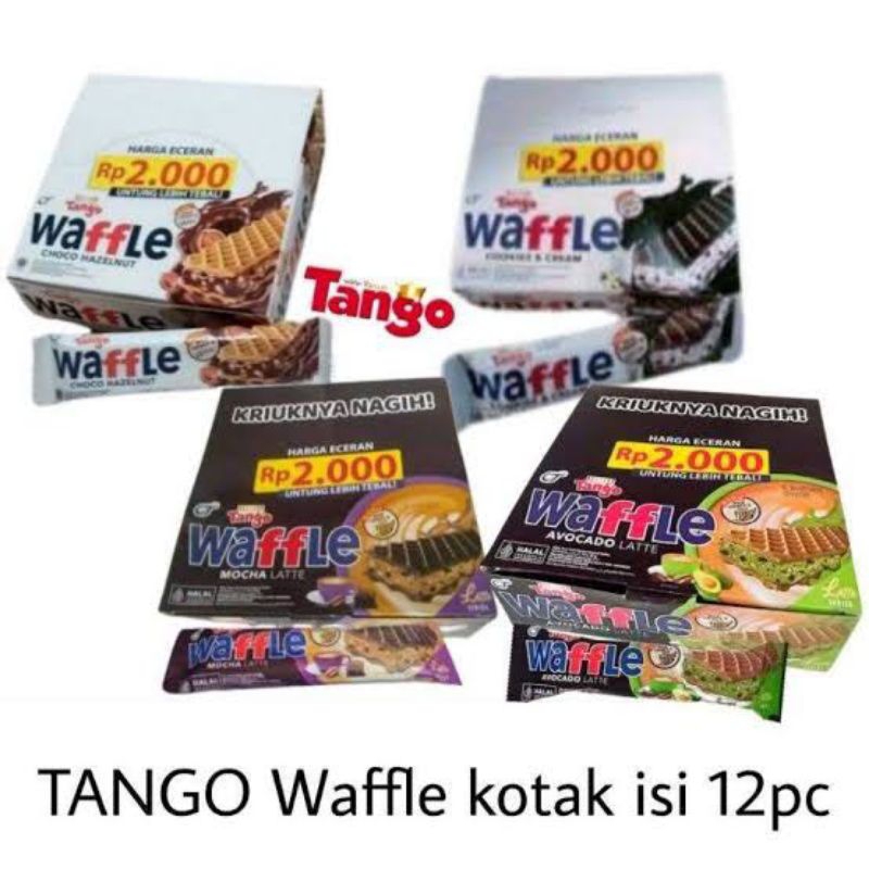 

tanggo waffle rasa mocca latte/aren latte 1box isi 12pcs