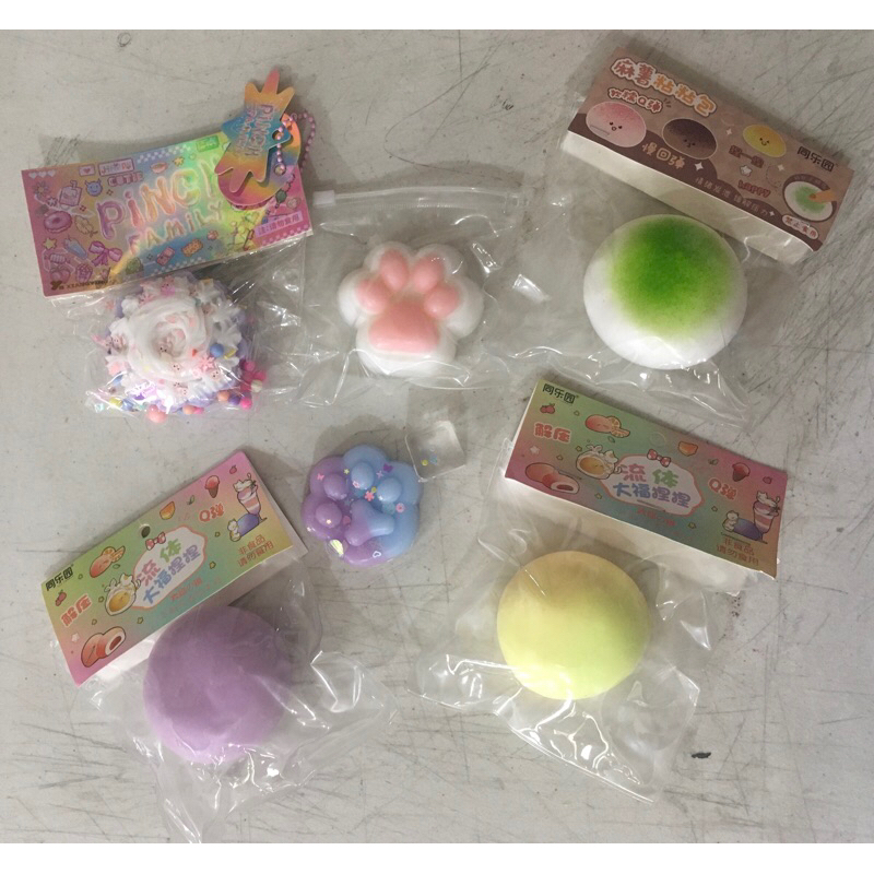 [SHOPEEVIDEO✅]TABA SQUISHY PRELOVED MOCHI DAIFUKU SLOW RISING CAT PAW ICE CUBE