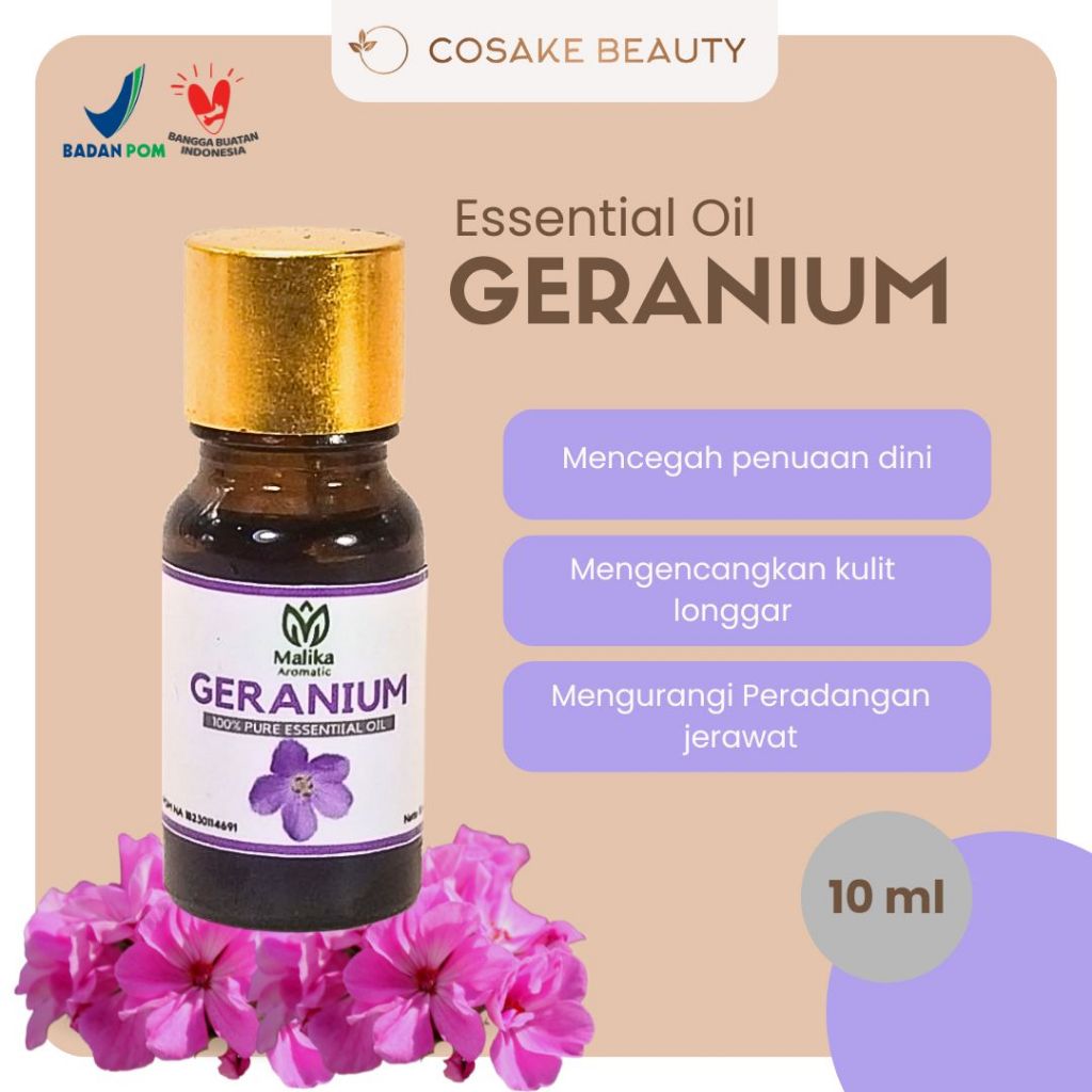 Geranium Essential Oil Ex Gypt @ 10 Ml / Essential Oil / Aromaterapi / Aromatherapy Oil / Oil Essent