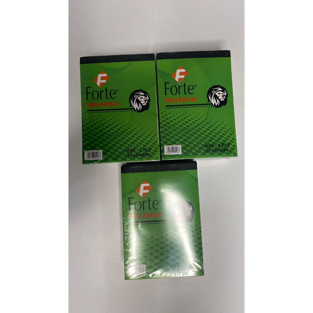 

NOTA KONTAN NCR FORTE 1 PLY ISI 1 PACK 10 PCS BUKU