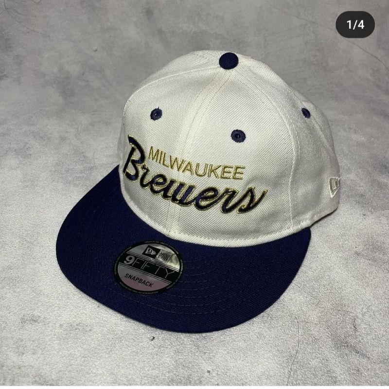 Topi snapback new era milwaukee brewers original
