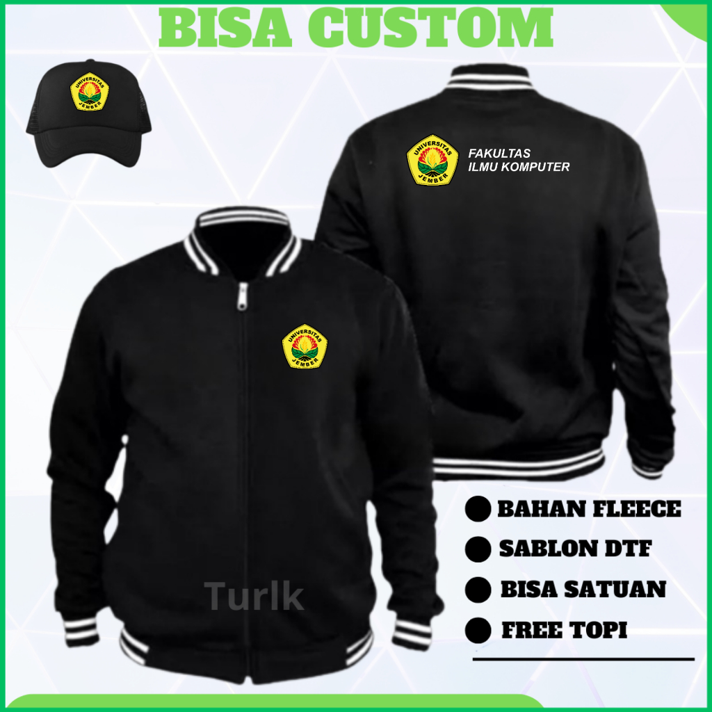 Jaket Universita Jember Jaket Universitas UNEJ Jaket Varsity Custom