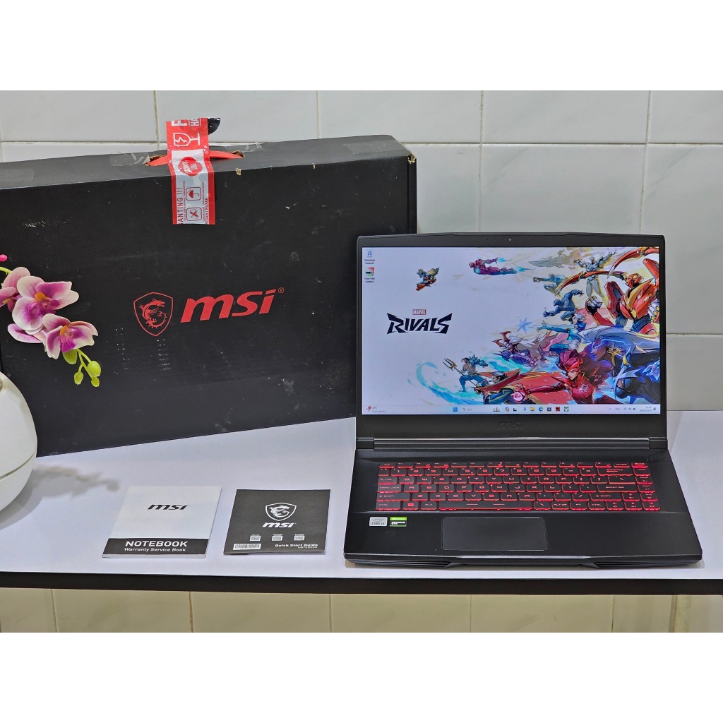 MSI GF63 Thin 10SC intel Core i5 Gen 10 Nvidia GTX 1650 Slim Gaming dan editing