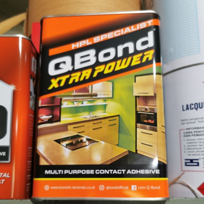 Lem kuning serbaguna Qbond xtra power kemasan galon 2,2kg