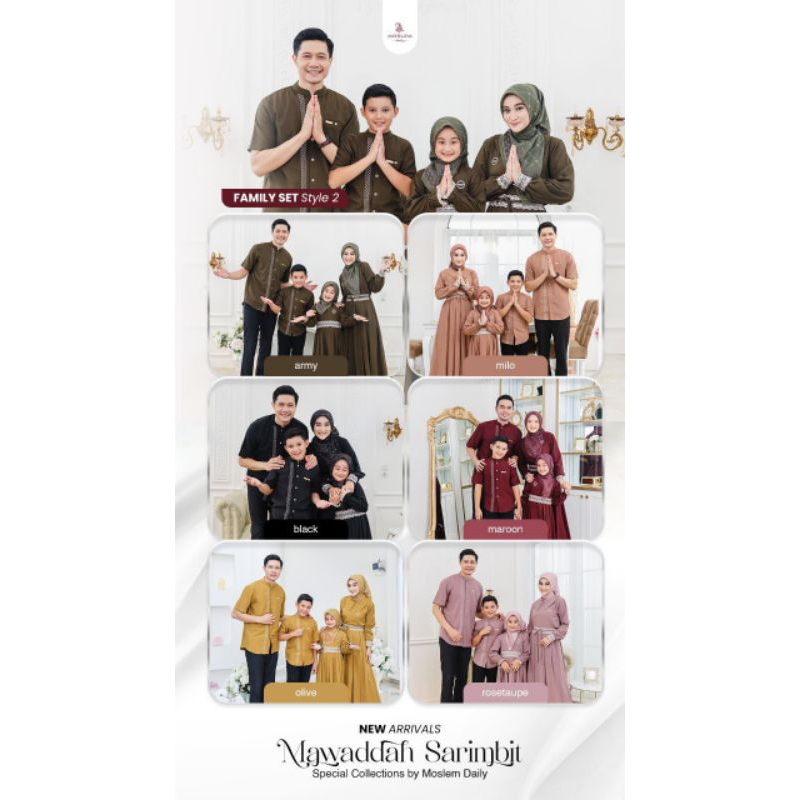 MAWADDAH SARIMBIT BY MOSLEM DAILY #Sarimbit Ready Siap Kirim