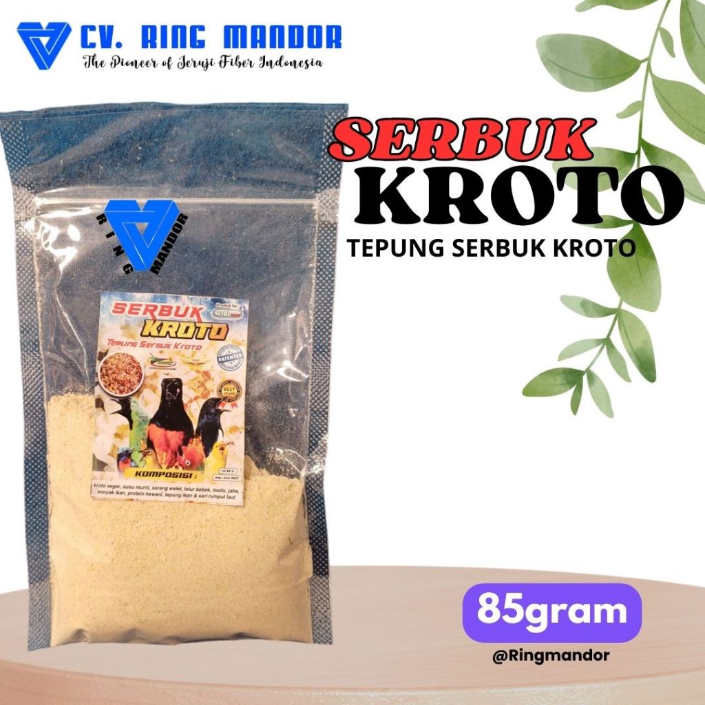 TEPUNG SARI KROTO BURUNG BERKICAU/MAKANAN BURUNG