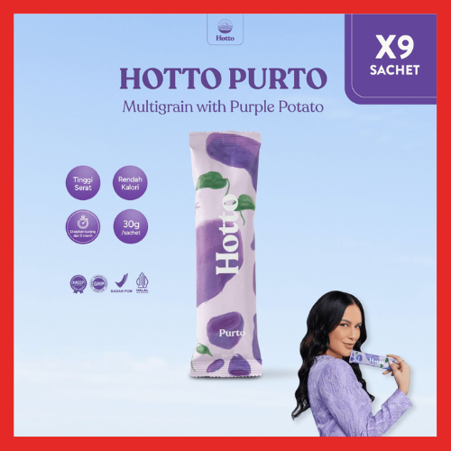 

HOTTO PURTO 9 Sachet Multigrain Ubi Ungu Purple Potato Meal Replacement