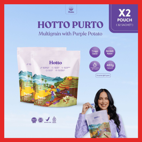 

HOTTO PURTO 32 Sachet Multigrain Ubi Ungu Purple Potato Meal Replacement