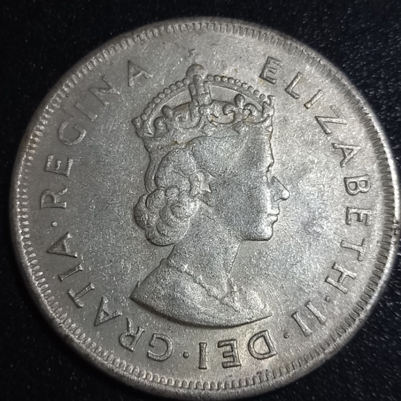 koin kuno inggris ratu elizabeth tahun 1959