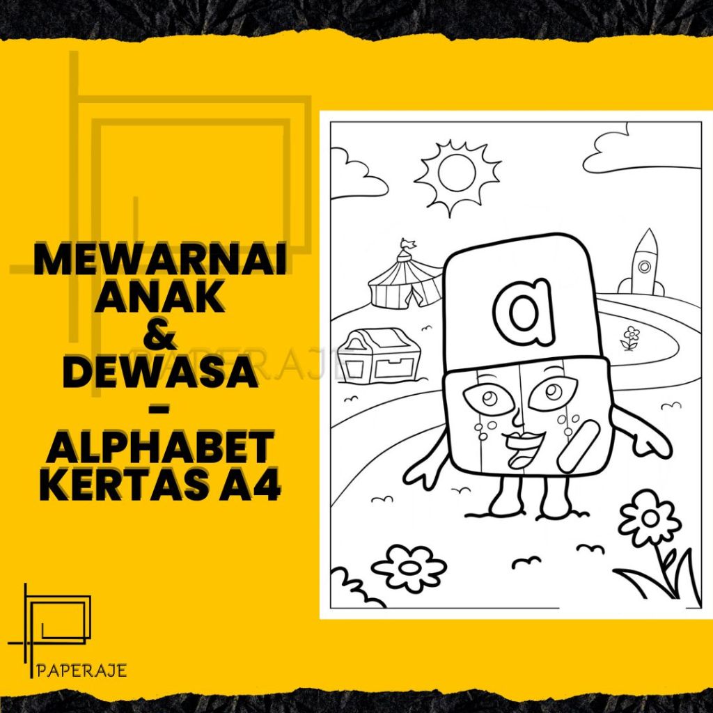 

Gambar Antik Menarik Paket 26 Lembar Anak & Dewasa Tema Alphabet
