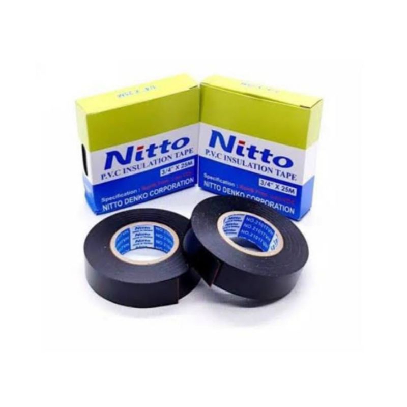 Isolasi Listrik Nitto 3/4 30 M / Nitto Isolasi Pvc 3/4 30 M