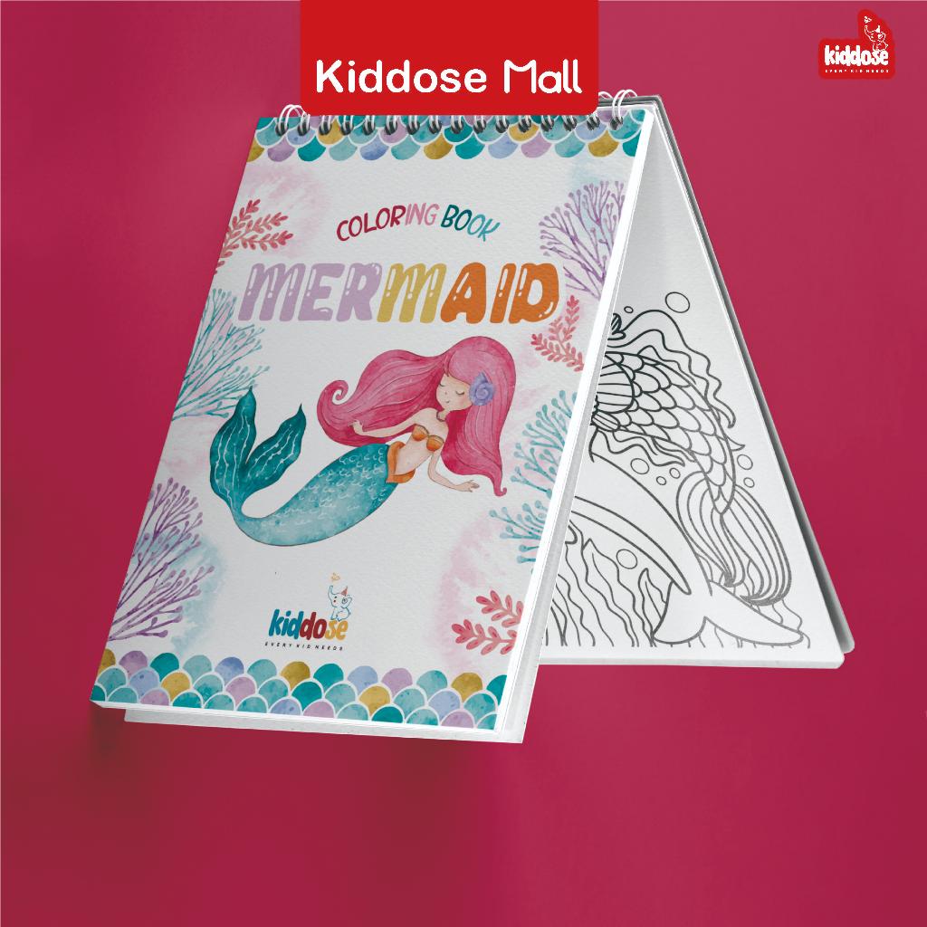 

(PREMIUM) BUKU MEWARNAI COLORING ACTIVITY MERMAID BOOK GAMBAR SKETSA ANAK