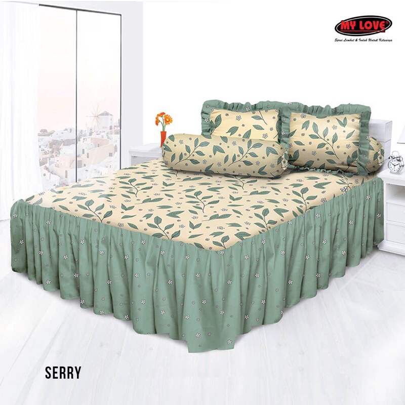 Sprei MY LOVE ALL-NEW RBB T30cm size 180x200xT30cmx50cm