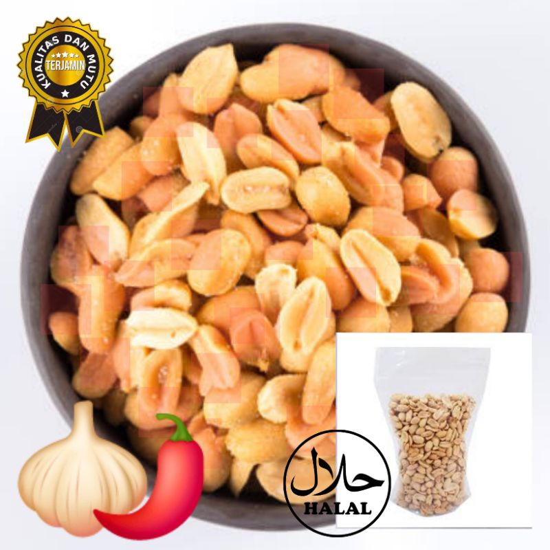 

KACANG GORENG KACANG BAWANG PEDAS ASIN JUMBO BIJI BESAR 1 KG