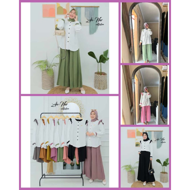 MC Setelan Kulot Crinkle Alia