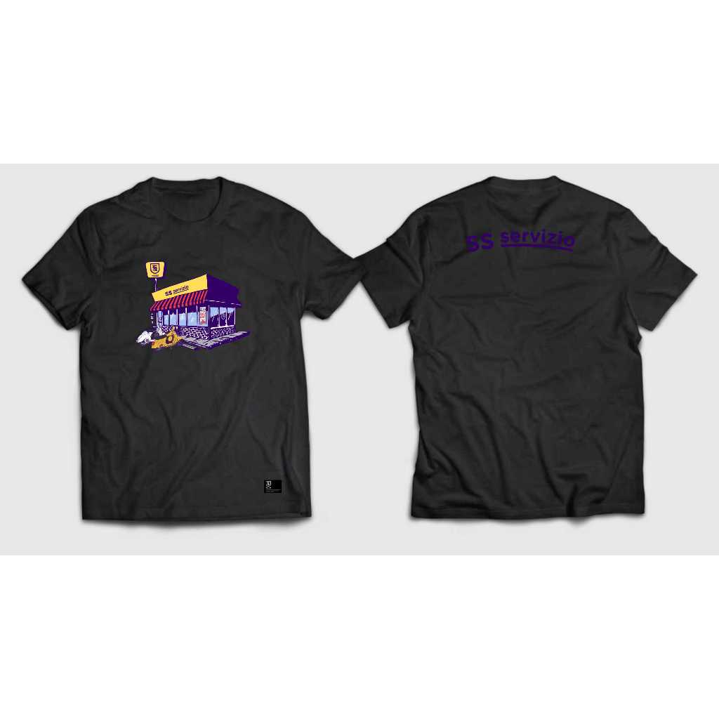 KAOS PRIAUNISEX VESPA SCOOTER CULTURE By RAVESPA || SOFT COMBED 24s || SS.CO MERCH “ SS SERVIZIO “