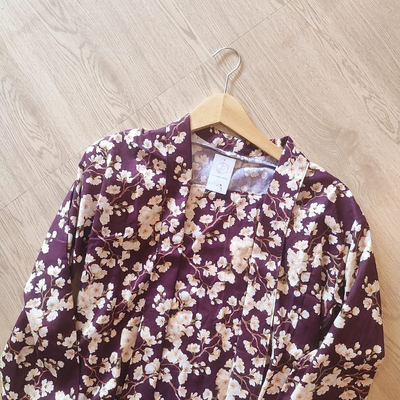 Kebaya Floral Bunga Sakura Sania Bridesmaids Cantik Seragam Kutubaru