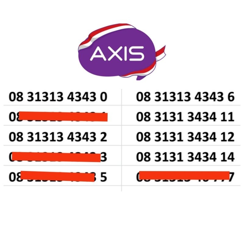 NOMOR CANTIK AXIS HOKI