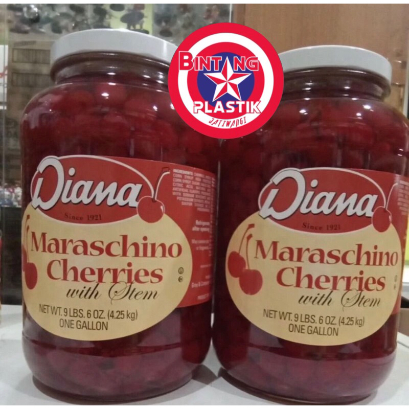 

TOP QUALITY! Cherry Tangkai 10pcs / Buah Ceri Tangkai, Maraschinos Cherries with Stem HALAL BPOM