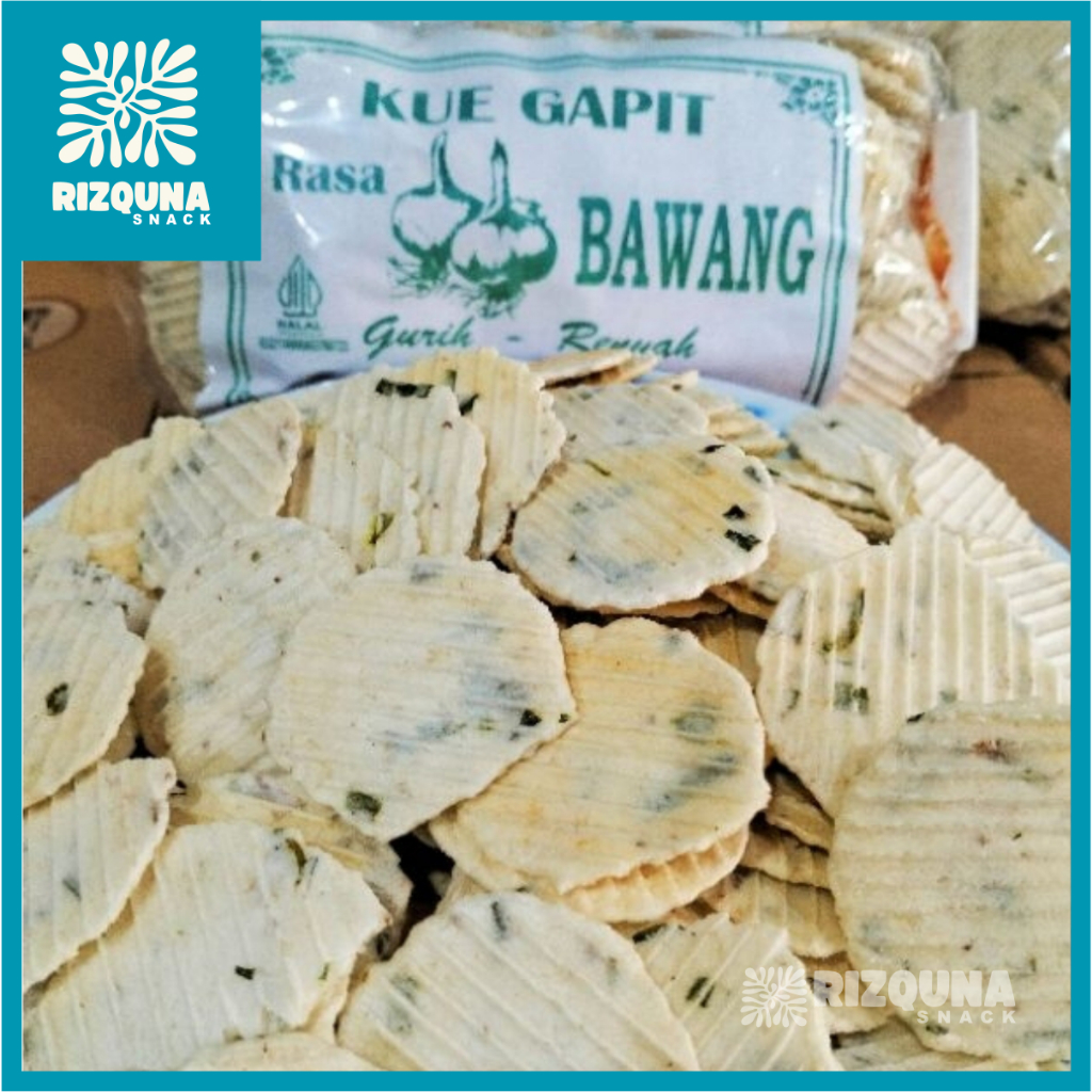 

Gapit Rasa Bawang 250gr / Keju Bawang / Simpring Khas Cirebon