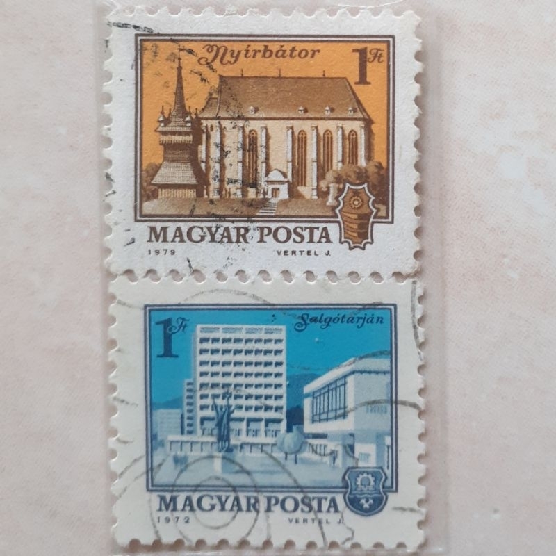 

Perangko Hungaria Cityscapes Tahun 1972-1979 set 2pcs