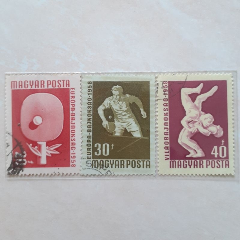 

Perangko Hungaria Sports Championships, Budapest 1958 Tahun 1958 set 3pcs