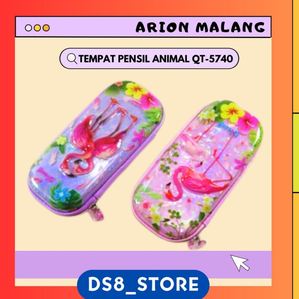 

KOTAK PENSIL/TEMPAT PENSIL/PENCIL CASE ANIMAL QT-5740