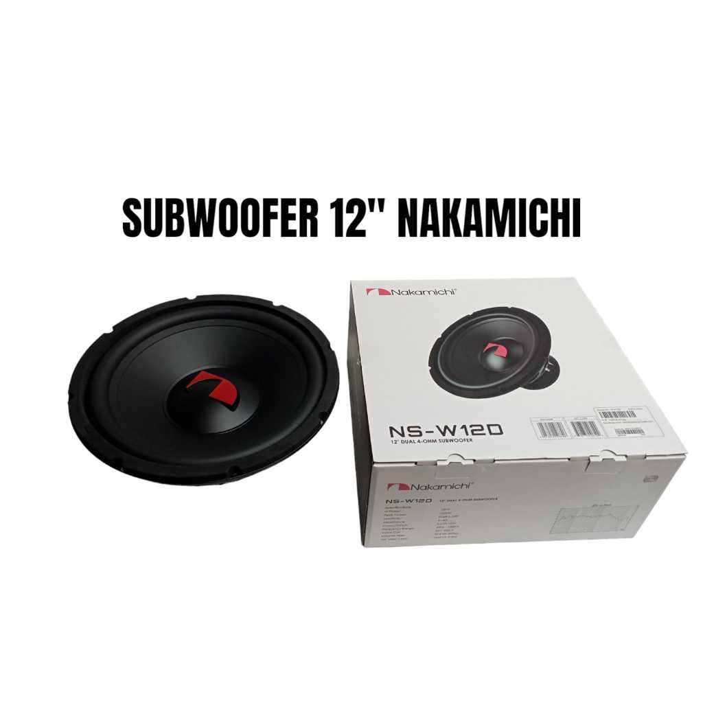 Subwoofer Nakamichi 12inch Double Coil ns-w12d Speaker Mobil BassBox Aktif Nakamichi 12" Audio Nakam