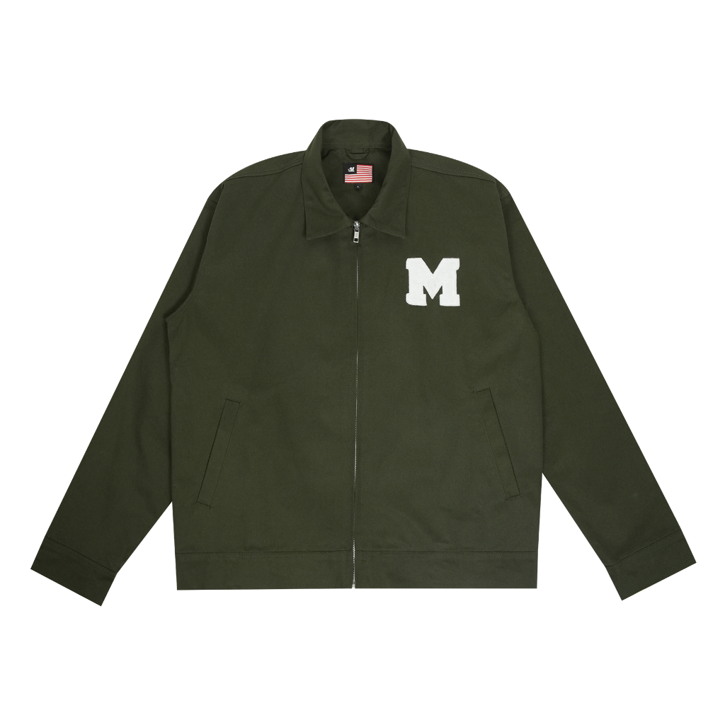 MRFM - WORK JACKET HUSTLE CULTURE DARK GREEN OW-007