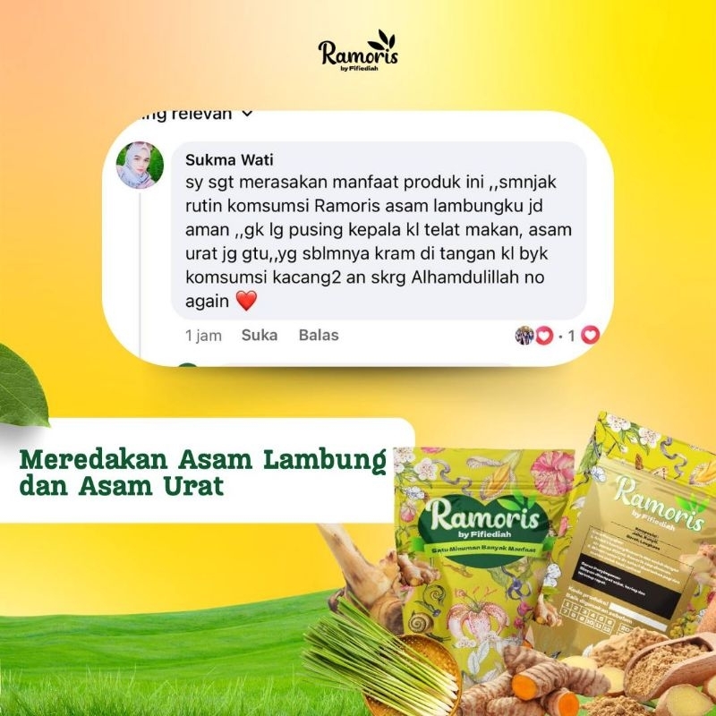 

Ramoris/ Minuman Herbal rempah-rempah alami, 100% original