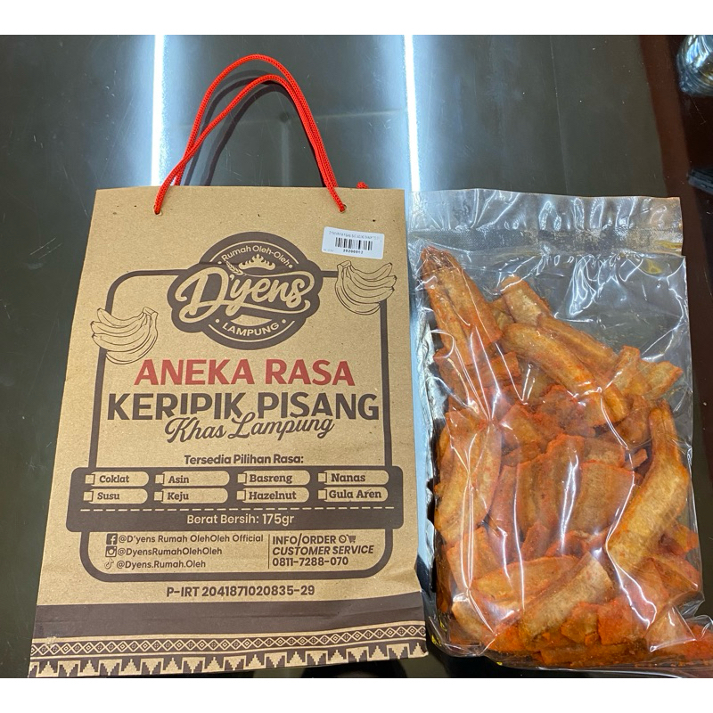 

Dyens Aneka rasa keripik pisang (jagung bakar) 175 gr