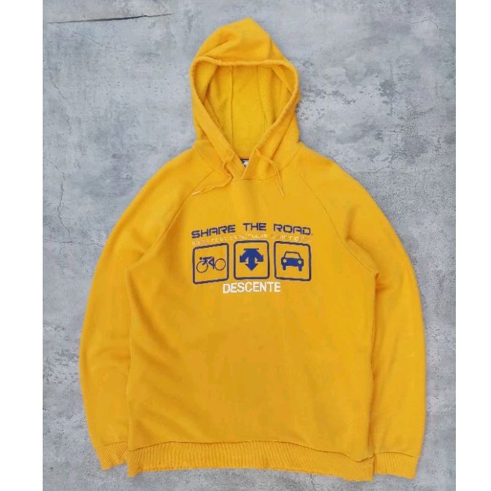 HOODIE DESCENTE SECOND | YELLOW | HOODIE GEMOY SECOND