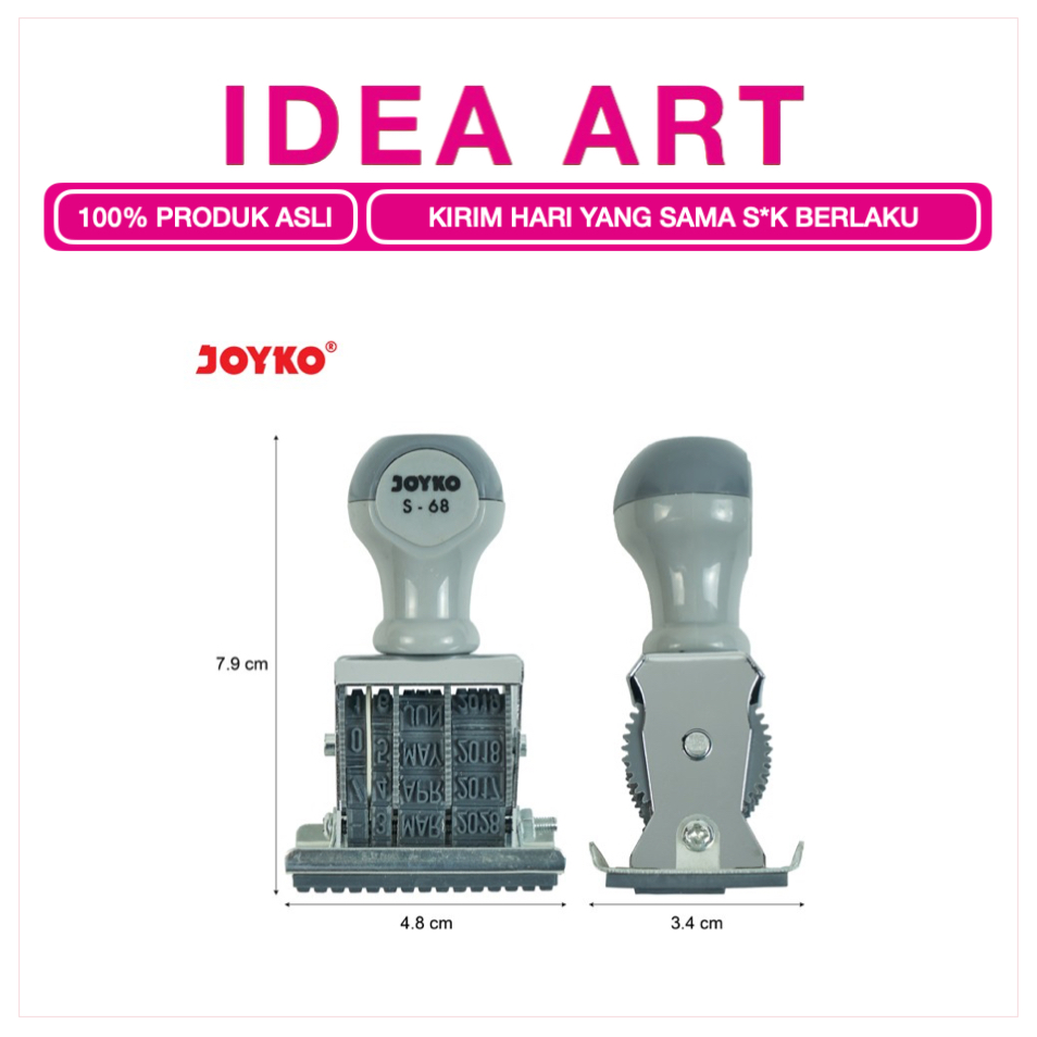 

Stempel Tanggal Dan Lunas Joyko S-68 Date Stamp Harga Satuan