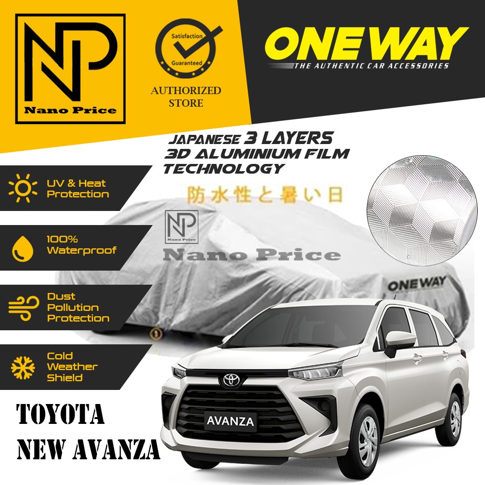 Cover Sarung Mobil New AVANZA / AVANZA Baru 2022 up one way 3 layer / 3 lapis one way