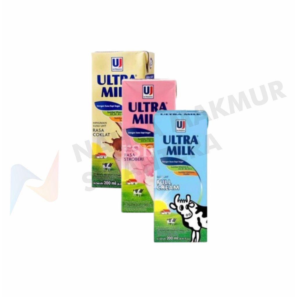

Ultra Milk Susu UHT 200ml 1 Dus Isi 24 Pcs