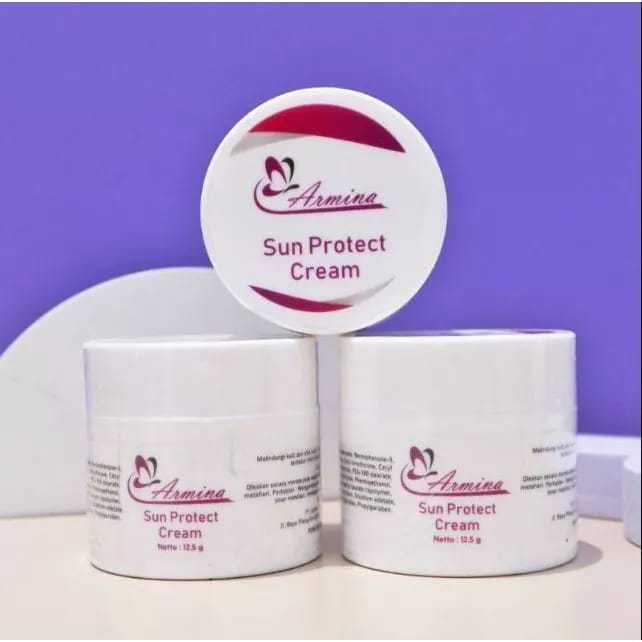 Sun Protect Cream Suncreen Foundation (krim pagi pink) - Armina