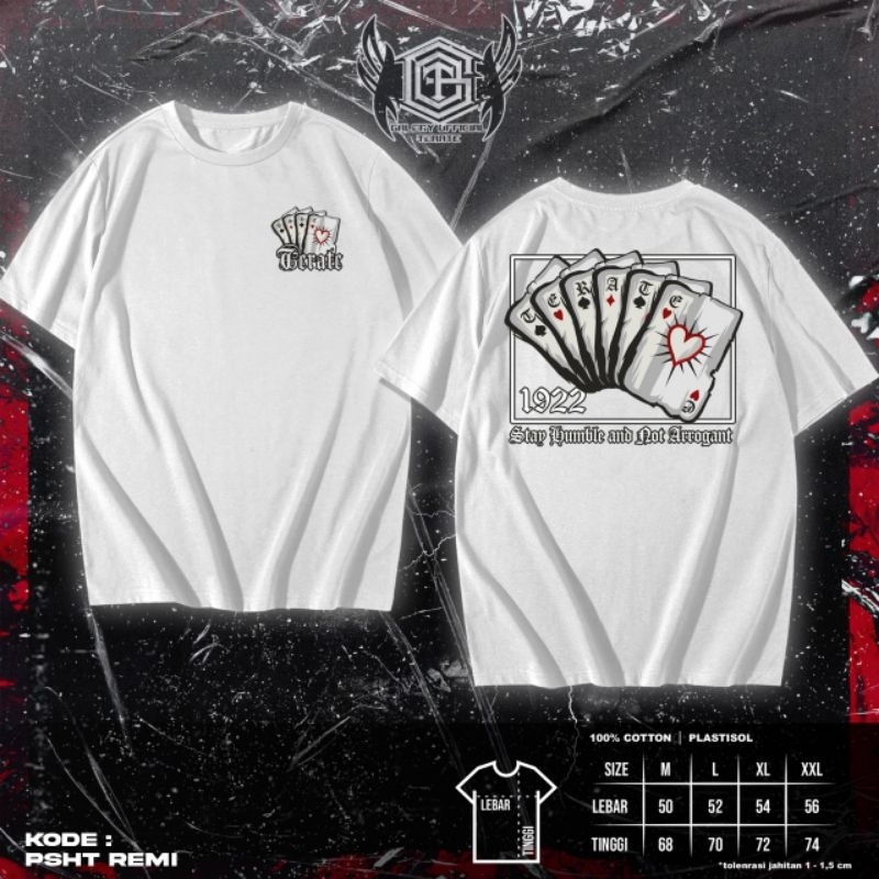 kaos psht kartu remi kaos psht putih lawasan kaos distro