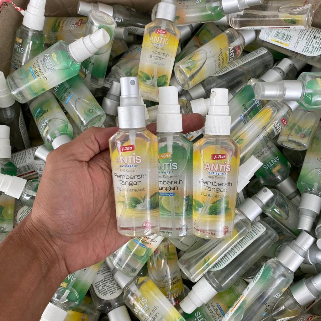 Handsanitizer antis 55 ml spray reject & tanpa tutup