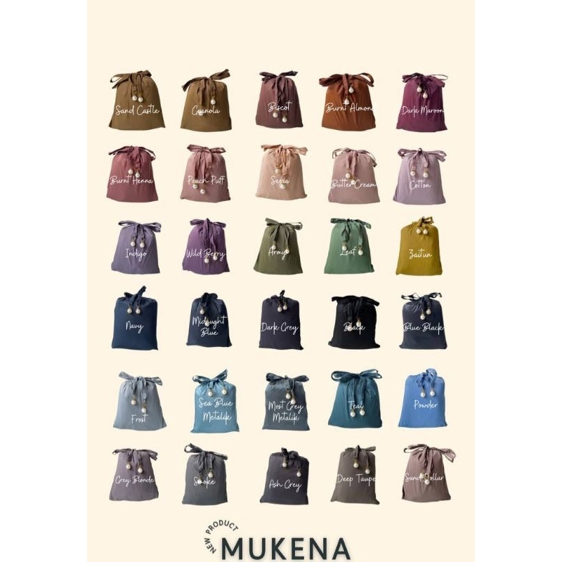 MUKENA TRAVEL MINI SIZE | MUKENA PARASUT PREMIUM POLOS