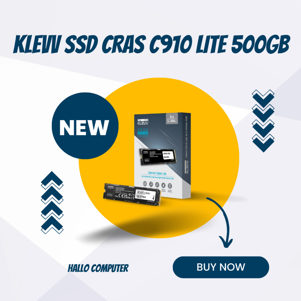 KLEVV SSD CRAS C910 Lite 500GB M.2 2280 NVMe PCle Gen4 x4 / SSD 500GB