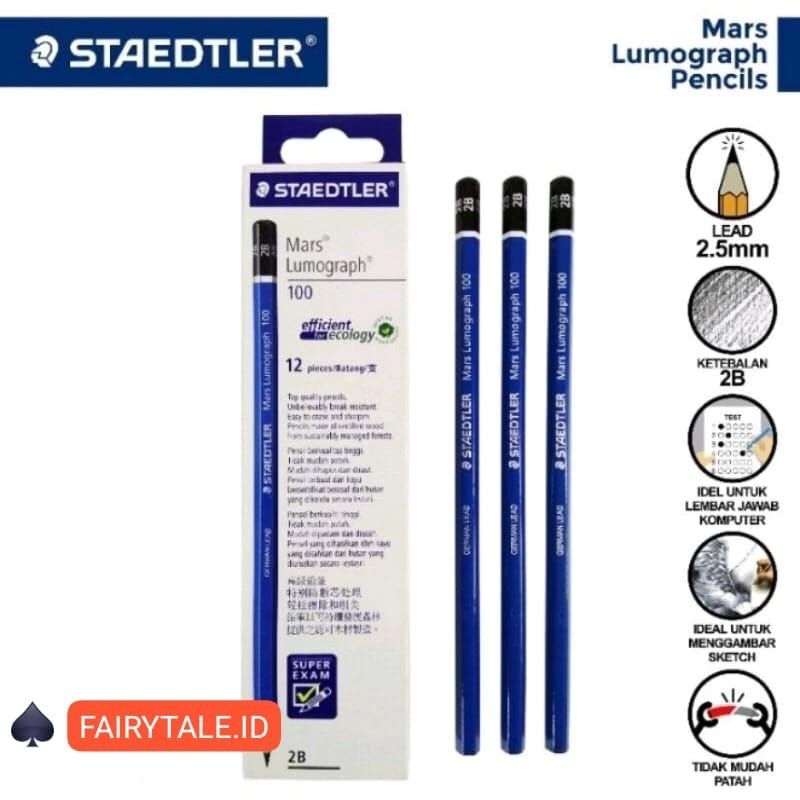 

Pensil Steadler Mars Lumograph Original Berkualitas