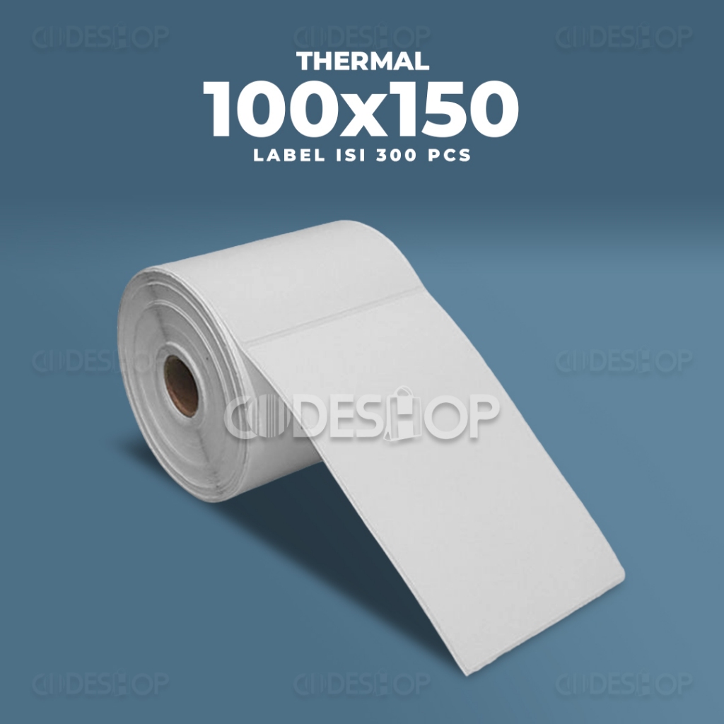 

Stiker Label Barcode 100 x 150 mm Thermal 1 line isi 300 Pcs