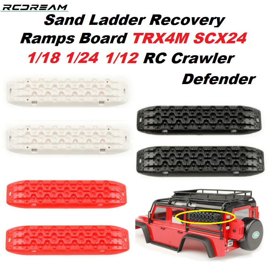 RCDream Sand Ladder Recovery Ramps Board TRX4M SCX24 Mn Wpl mn90 mn99 mn99s mn78 wpl c24 c34 d12 1/1