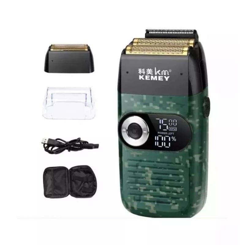 Kemei KM-2027 ARMY Digital Shaver Kemei 2027 Alat Cukur Kumis Jenggot shaver kemei Alat Cukur Kemei 