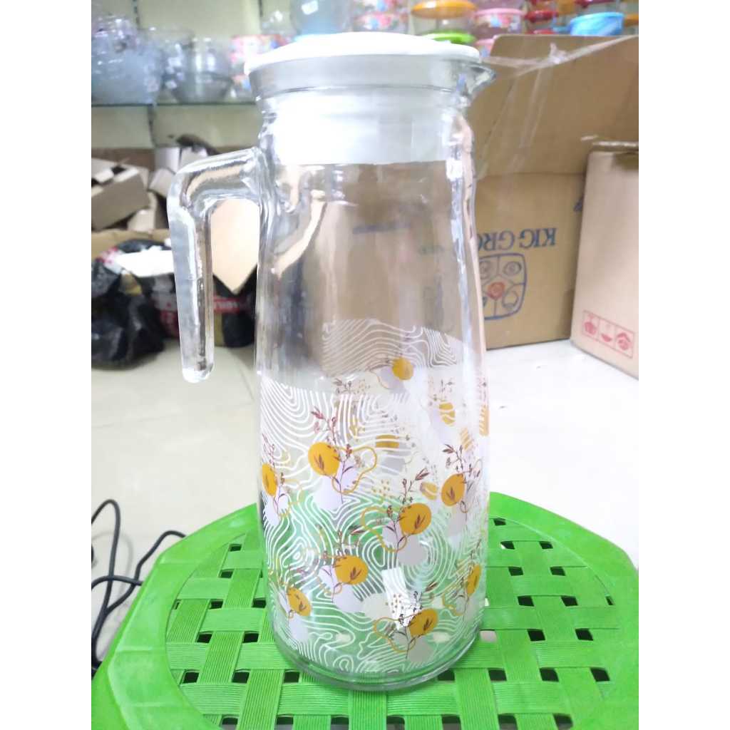Teko Pitcher Jug Kaca Motif