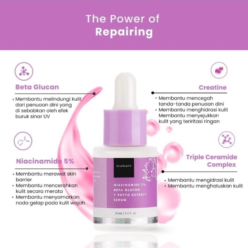 scarlett whitening| serum niacinamide| Retinol serum
