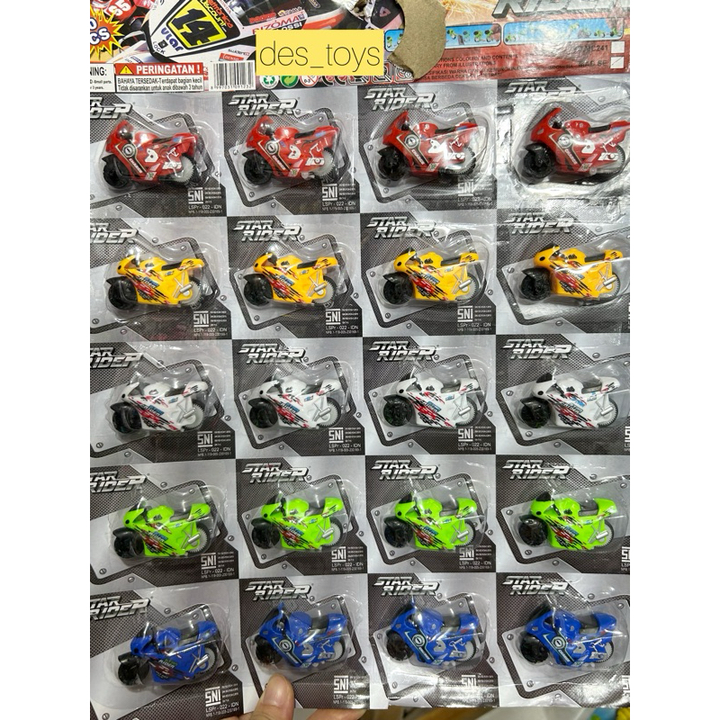 MAINAN ANAK MOTOR MINI SPIN N GO MOTOR RACING