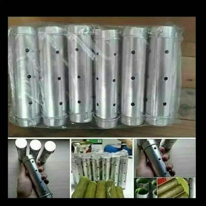 CETAKAN LONTONG/BURAS BAHAN ALUMUNIUM ISI 12 PCS